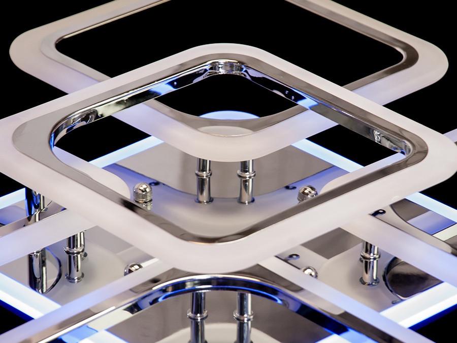 Люстра Led для спальни с пультом и подсветкой A8060-4+1HR-LS 120W на 17 м2 Хром (1436485306) - фото 5 Люстра Led для спальни с пультом и подсветкой A8060-4+1HR-LS 120W на 17 м2 Хром (1436485306) - фото 5