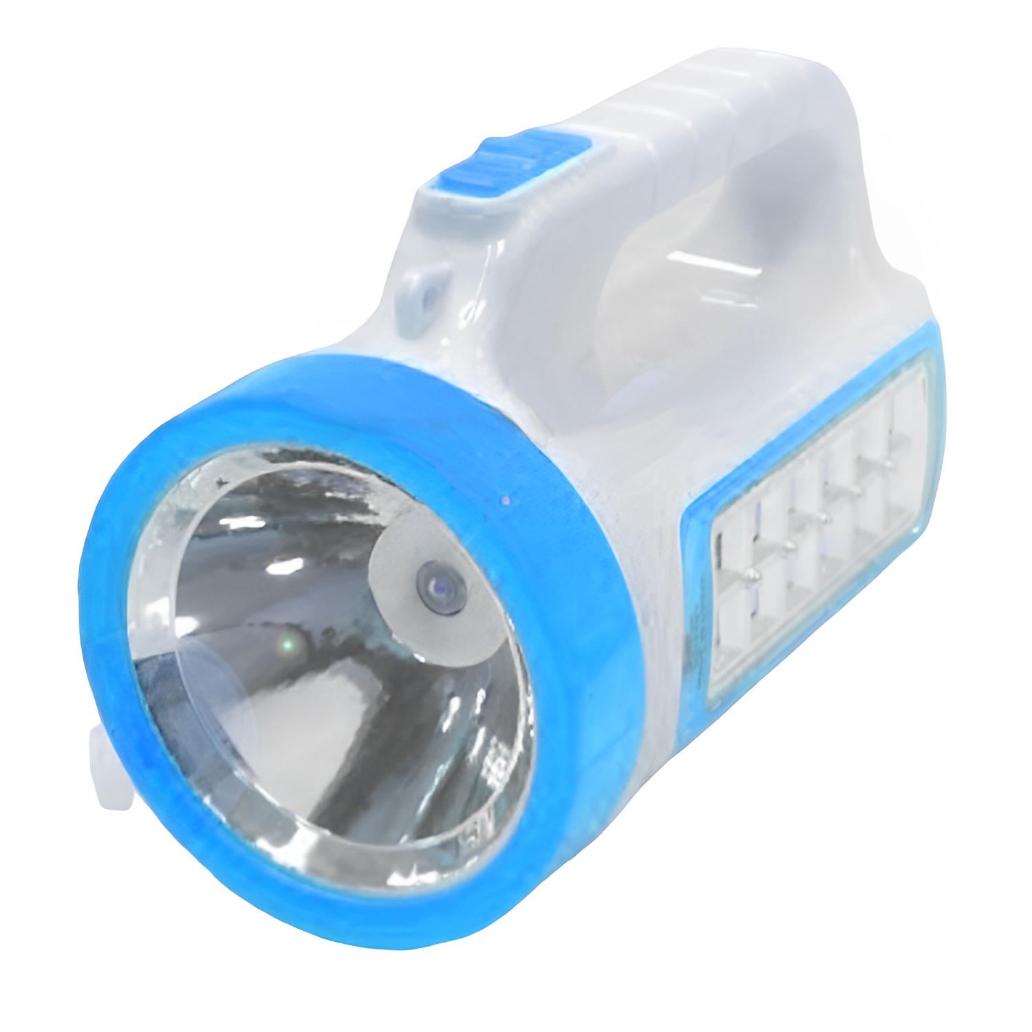 Фонарь ручной BL1981 LED 12SMD 1300 мАч аккумуляторный с боковой лампой Белый/Голубой (5333228b)