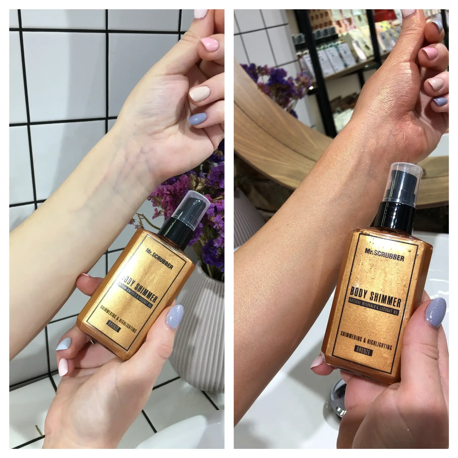 Шиммер для тіла з кокосовим маслом та алое вера Mr.Scrubber Bronze 100 мл (M0048) - фото 2