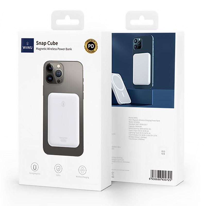 Повербанк WIWU MagSafe 5000 mAh White (00000068526_1) - фото 5 Повербанк WIWU MagSafe 5000 mAh White (00000068526_1) - фото 5