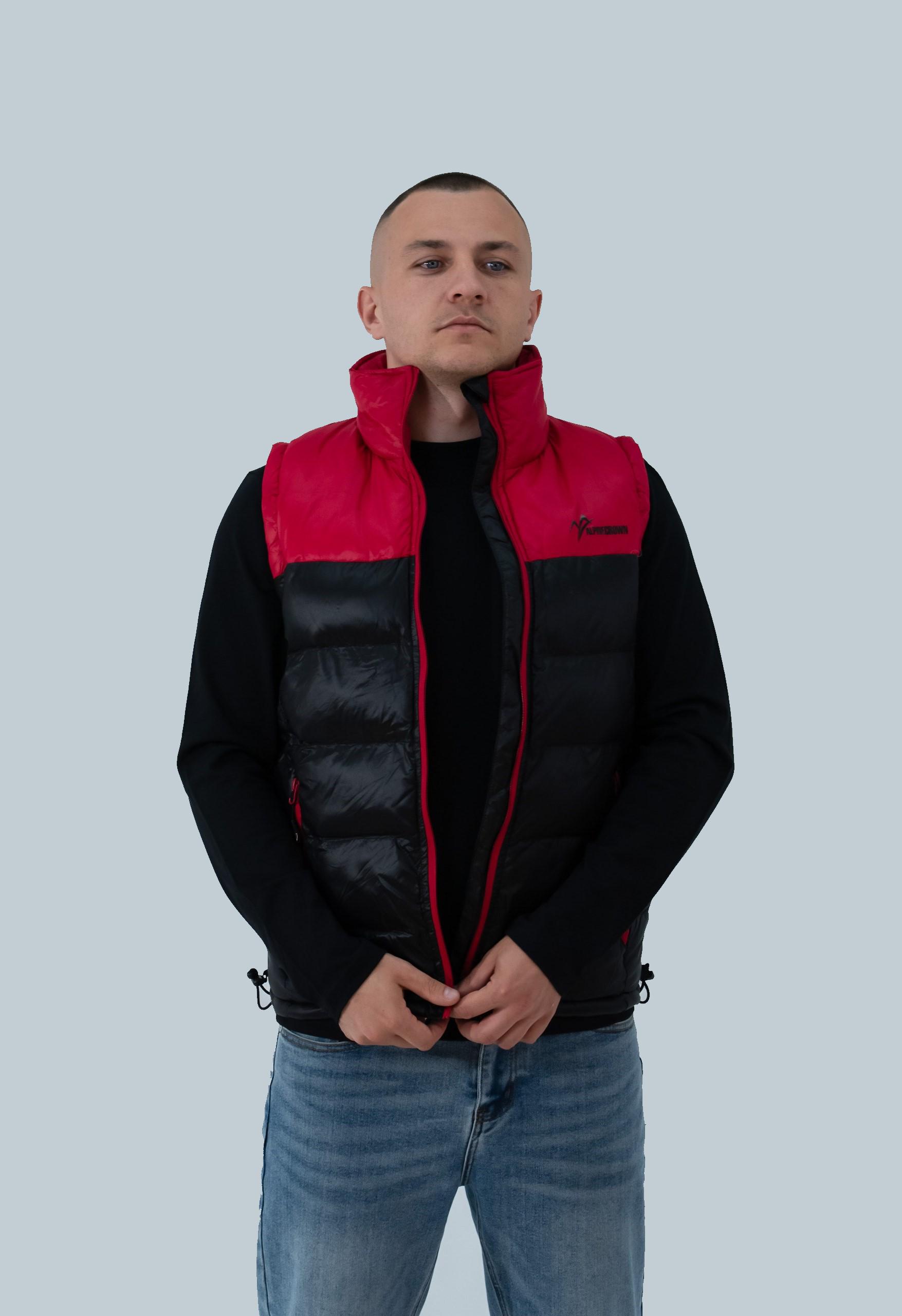 Жилет чоловічий Alpine Crown Vest Aspen ACPV-50748 р. 50 Black/Red - фото 3