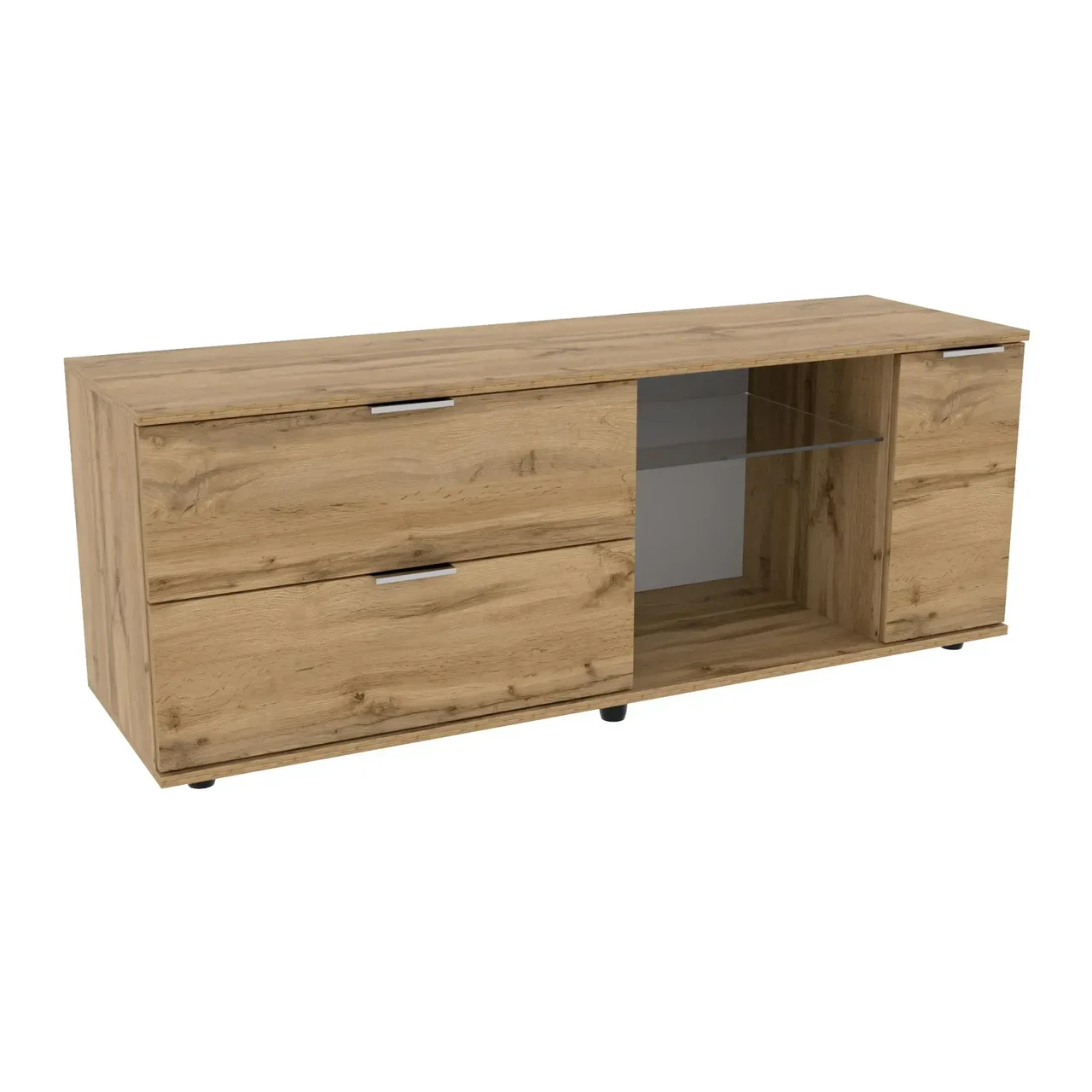 Тумба под TV Kontinent Ketrin К-9 140х42,5х53 см Дуб Аппалачи (85007348) - фото 1 Тумба под TV Kontinent Ketrin К-9 140х42,5х53 см Дуб Аппалачи (85007348) - фото 1