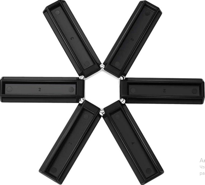 Подставка для кухни под горячее Черный (21575696)