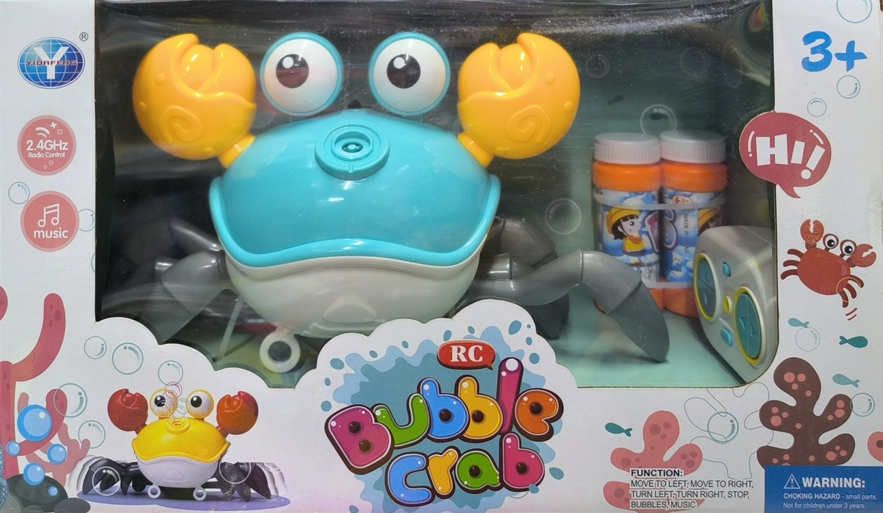 Игрушка A-Toys YDF9802R Краб мыльные пузыри на радиоуправлении Синий (YDF9802R /15,36)