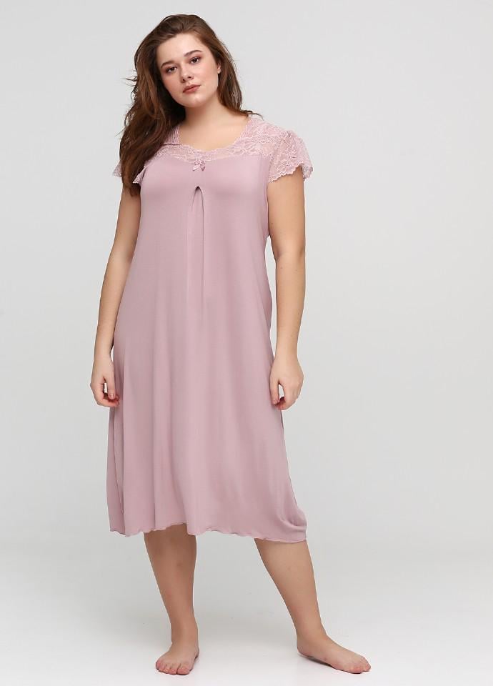 Ночная рубашка Cotpark 3XL Пудровый (13239-В)