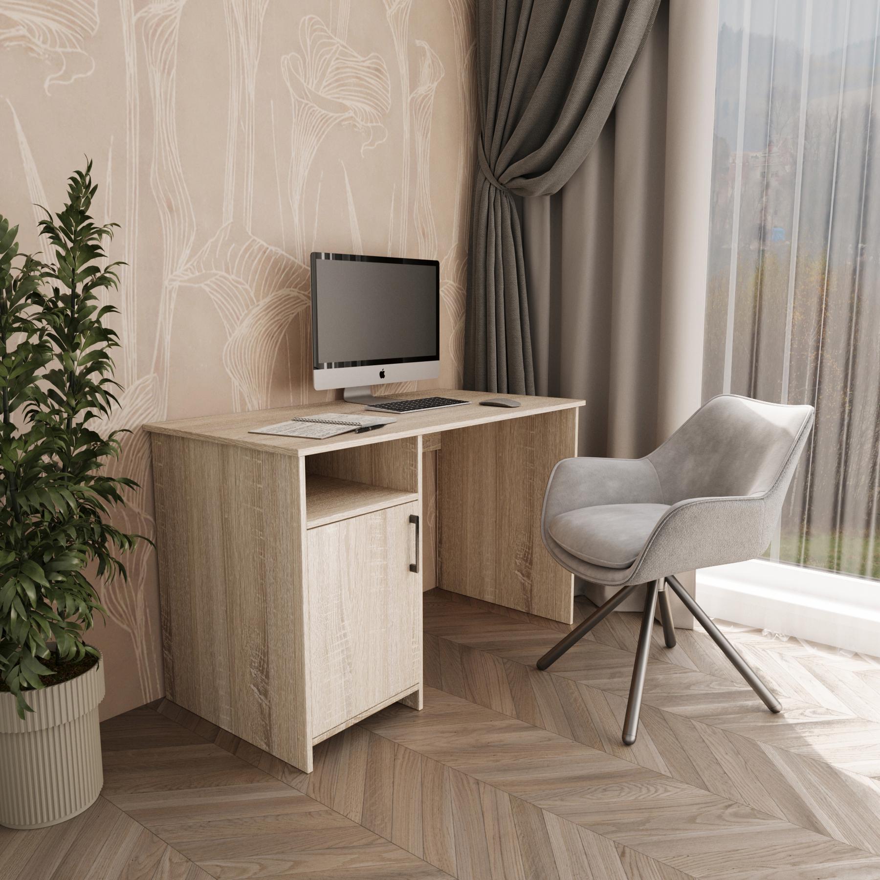 Стіл комп'ютерний Bern 120х60х75 см Дуб сонома