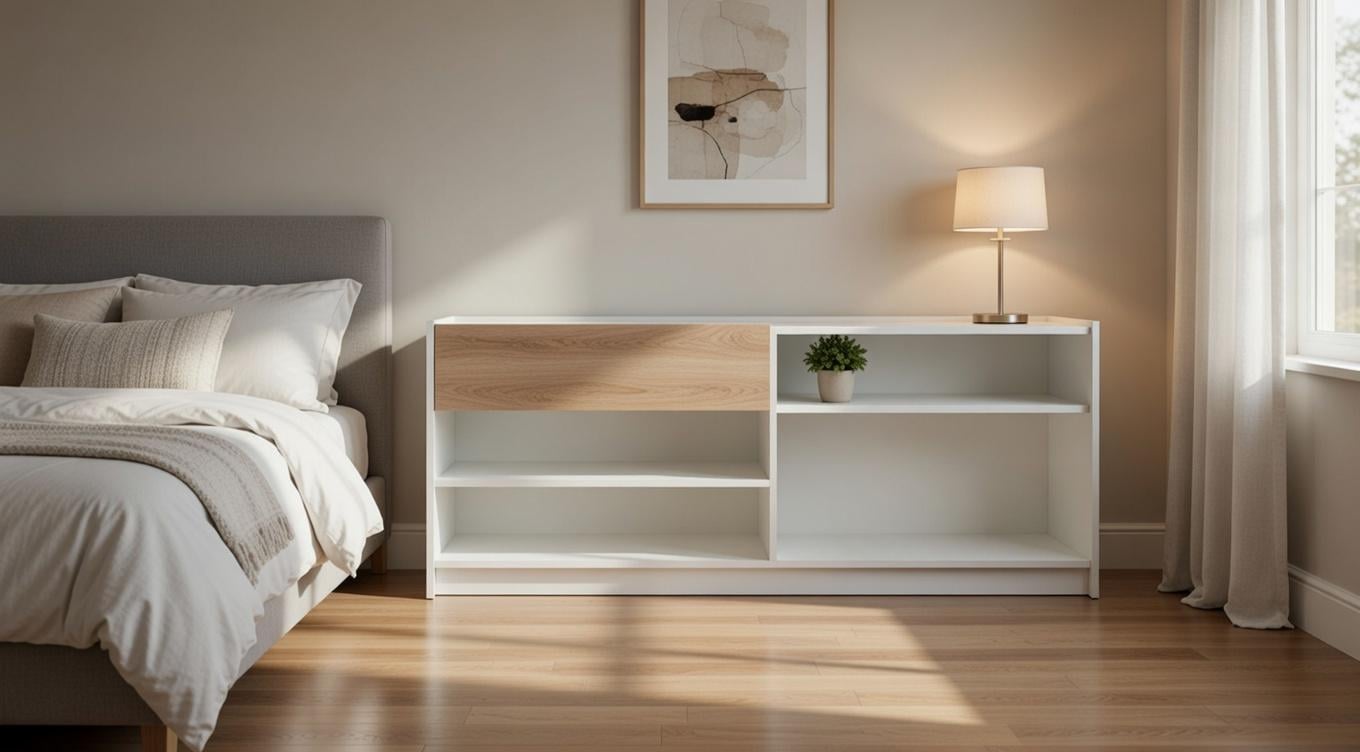 Комод с выдвижным ящиком и открытыми полками (PM GLOBAL)