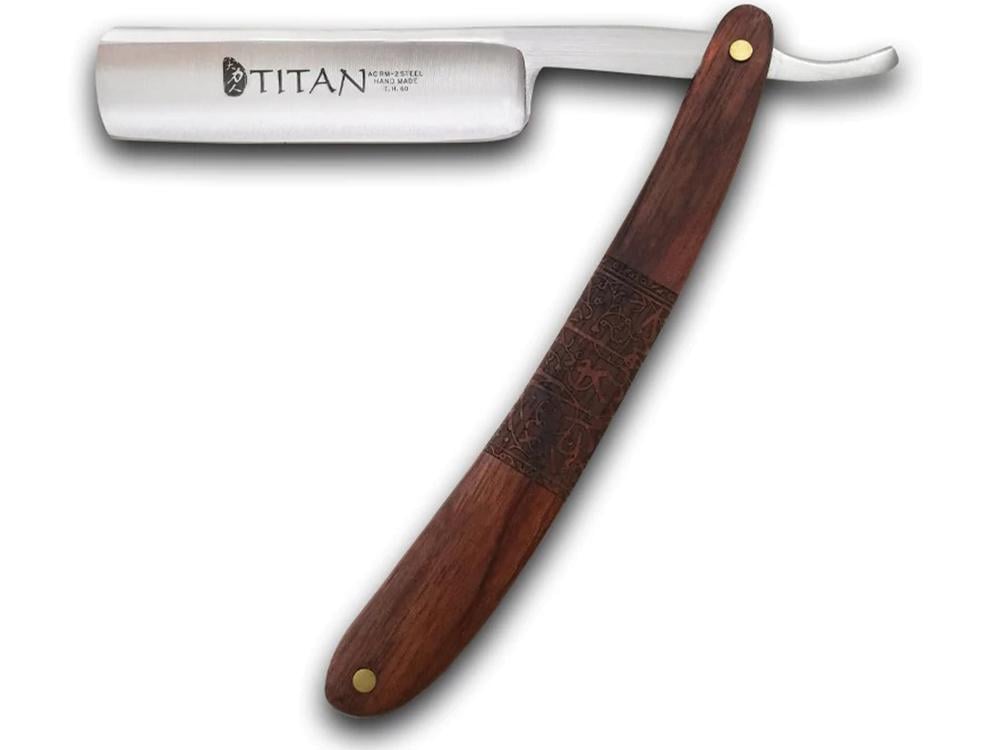 Бритва опасная клинковая Titan XMHW Ретро с титановым лезвием (1008-621-00) Бритва опасная клинковая Titan XMHW Ретро с титановым лезвием (1008-621-00)
