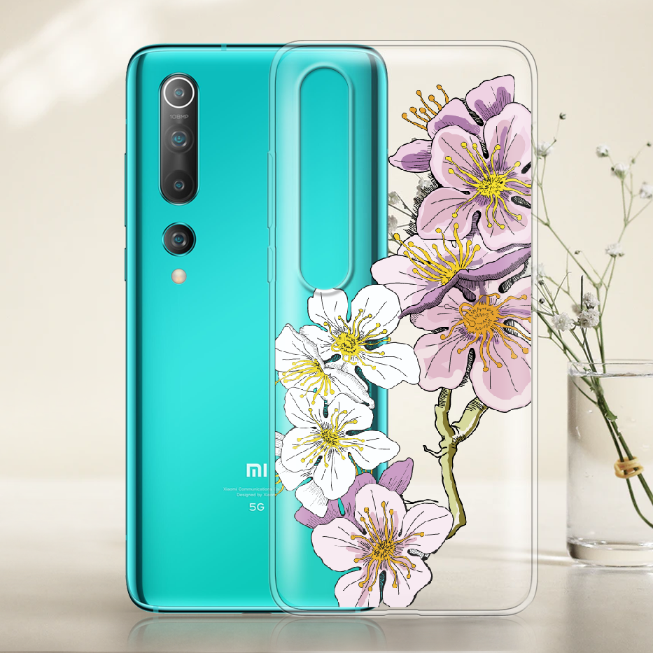 Чохол BoxFace Xiaomi Mi 10/ Mi 10 Pro Cherry Blossom Прозорий силікон (39436-cc4-39436) - фото 2