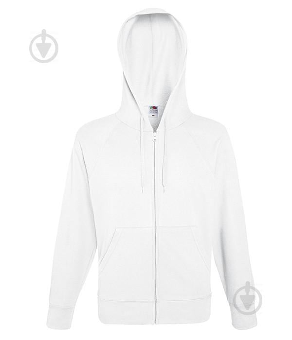 Толстовка на блискавці Fruit of the Loom Lightweight hooded sweat jacket XL Білий (062144030XL)