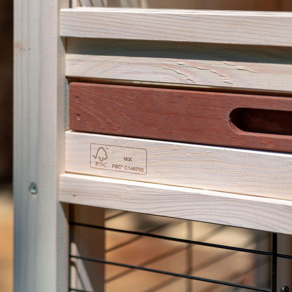 Клітка для кроликів дворівнева RANCH 100 BASIC FSC з північної ялини 90,5x46/80 см (A-036651) - фото 8 Клітка для кроликів дворівнева RANCH 100 BASIC FSC з північної ялини 90,5x46/80 см (A-036651) - фото 8