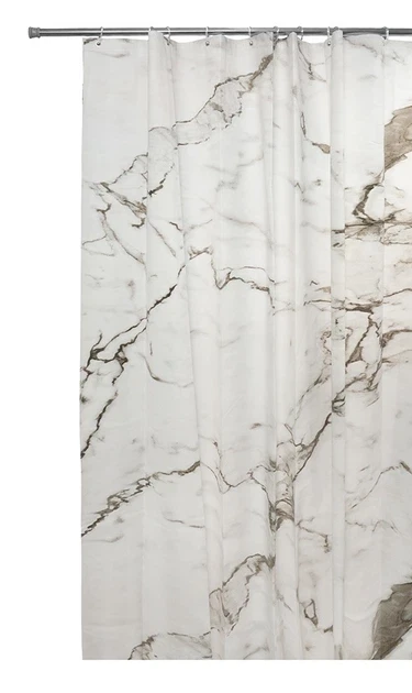 Штора для ванної кімнати Spazio MARBLE PEVA із 12-ма кільцями 200х200 см