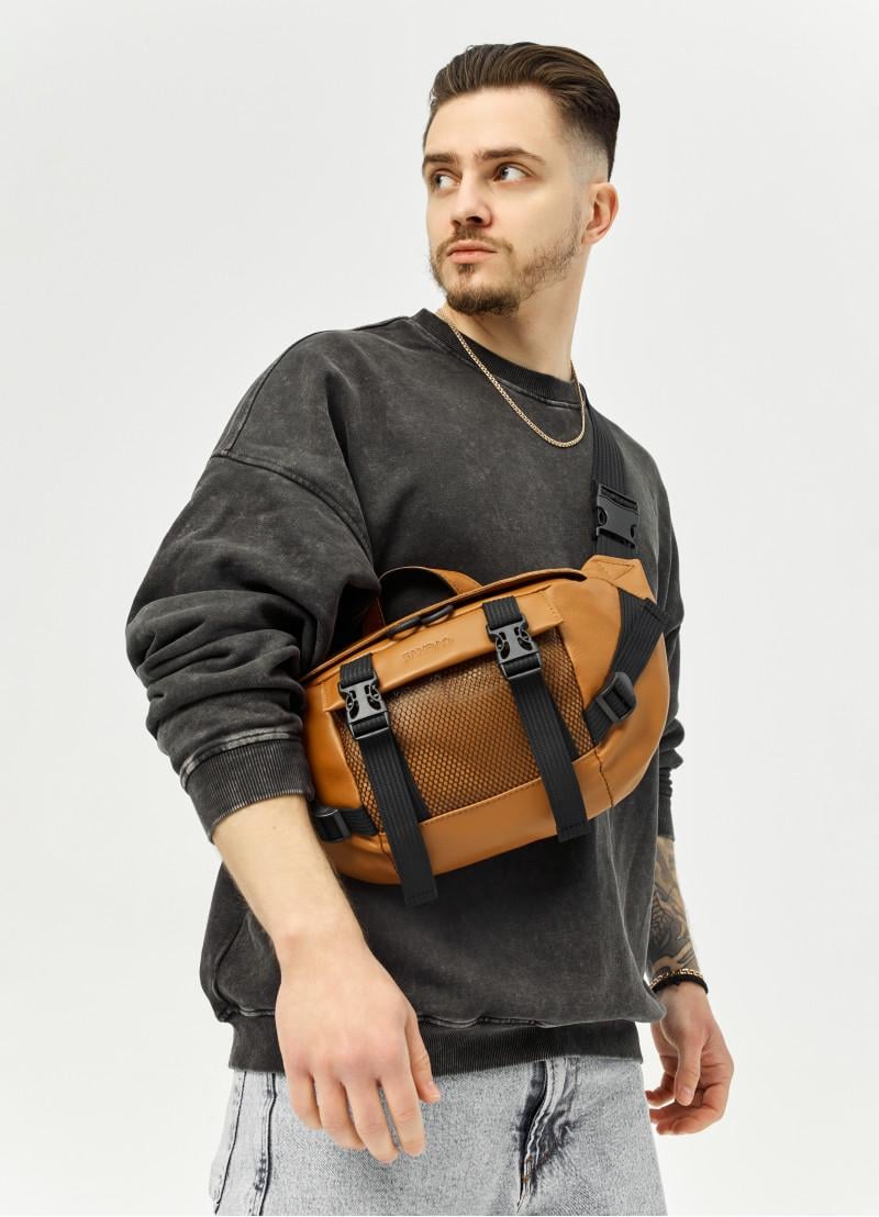 Сумка-бананка мужская Sambag DynamicDart 38×21×7 см Рыжий (80411121m) Сумка-бананка мужская Sambag DynamicDart 38×21×7 см Рыжий (80411121m)