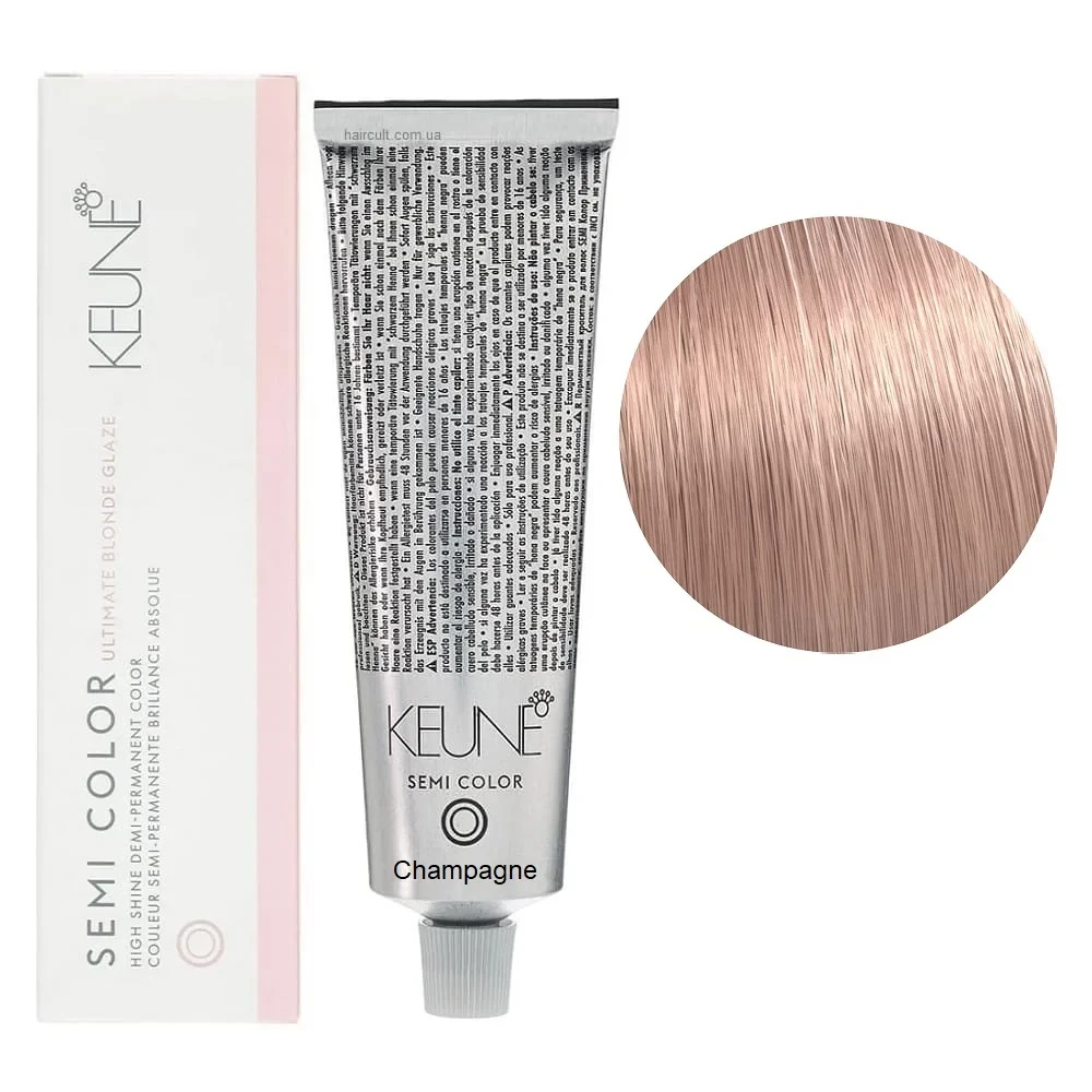 Краска тонирующая безаммиачная для волос Keune Semi Color Champagne Шампань 60 мл