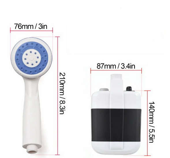 Душ від акумулятора Q16H із насосом (21575796) - фото 9