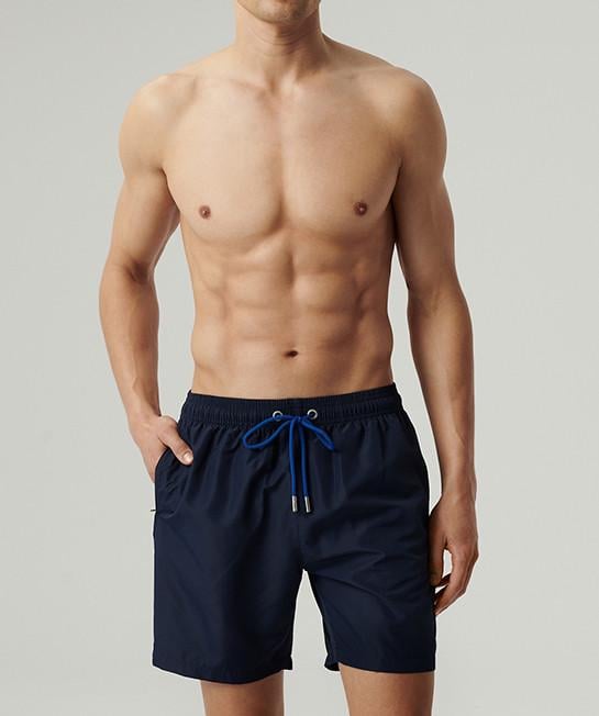 Шорты пляжные мужские Atlantic KMB-223 с сетчатой подкладкой L Темно-синий (2596973201)