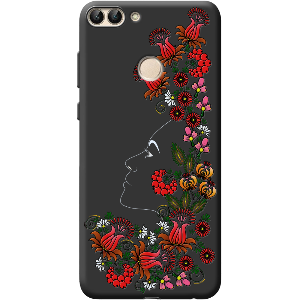 Чехол Boxface Huawei P Smart 3D Ukrainian Muse Черный силикон (32669-bk64-41523)