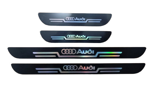 Защитные накладки на пороги Audi 4 шт. Черный