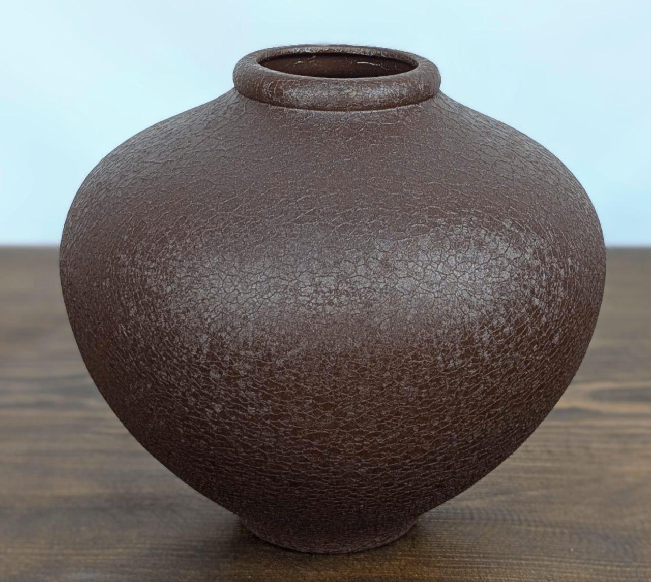 Ваза Nana Ceramics Юла шелк 21 см Шоколадный