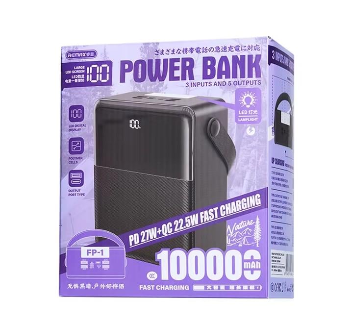 Повербанк Remax FP-1 100000 mAh 27W/22,5W Black - фото 4 Повербанк Remax FP-1 100000 mAh 27W/22,5W Black - фото 4