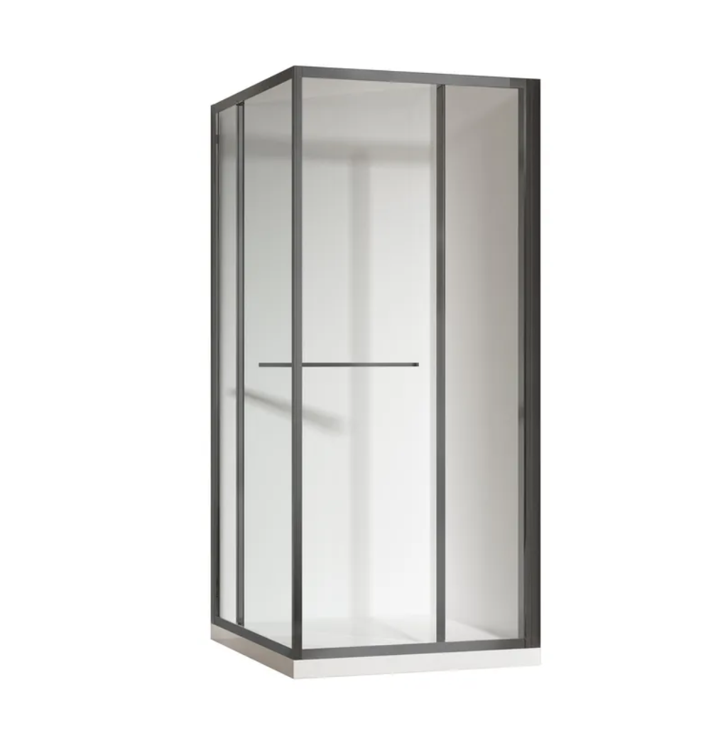 Душевая кабина без поддона KOER SR SC09-90x90x200-L-TR-07 прозрачное стекло Easy Clean 6 мм Графит (KR5685) Душевая кабина без поддона KOER SR SC09-90x90x200-L-TR-07 прозрачное стекло Easy Clean 6 мм Графит (KR5685)