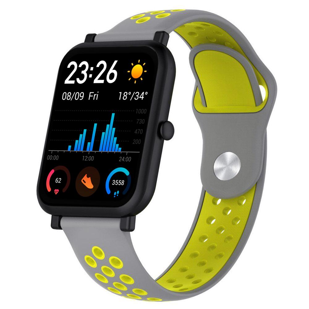 Ремінець Sport для Amazfit GTS Gray/Yellow (13184-63)