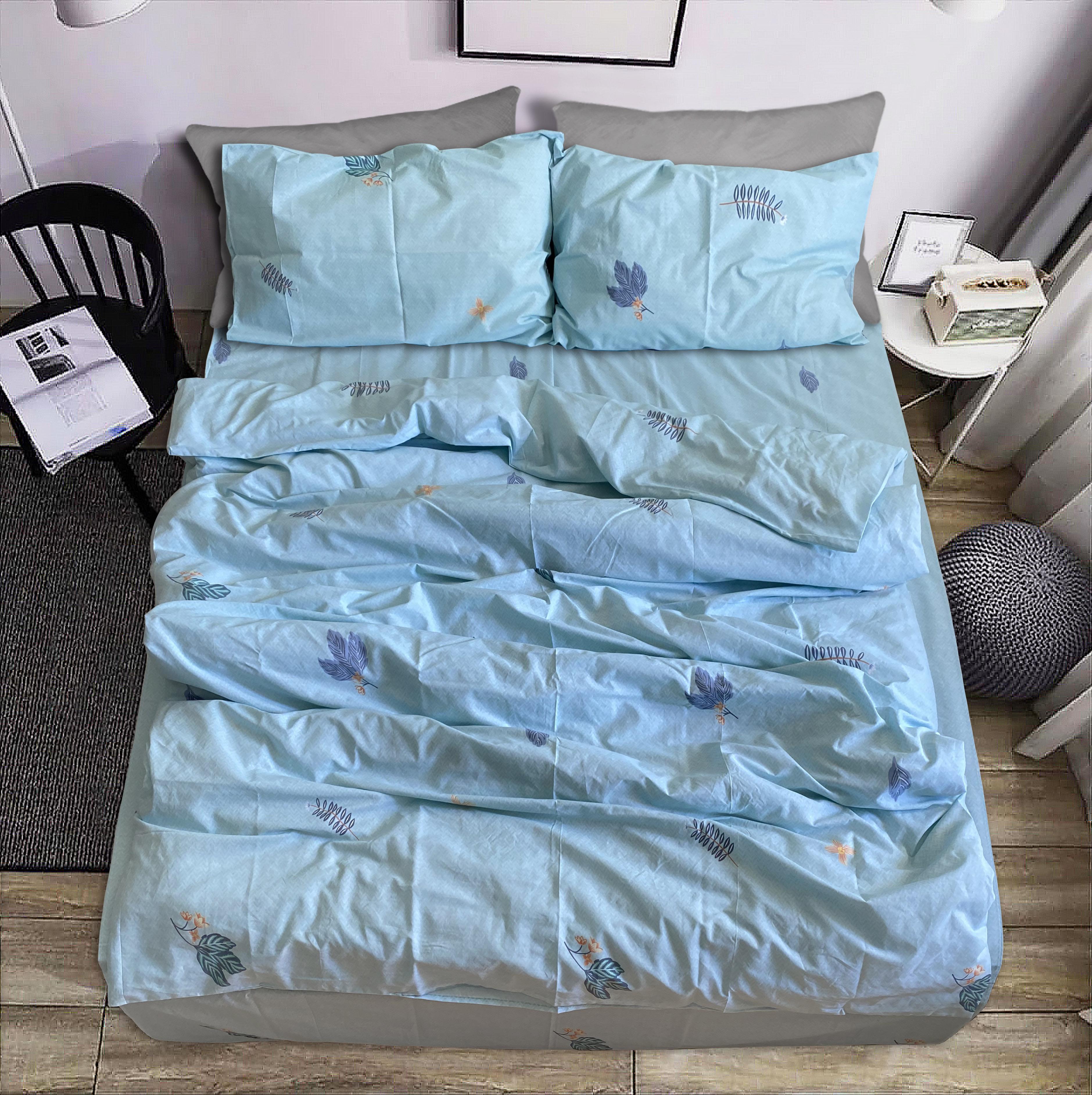 Постельное белье Zastelli 524 бязь полуторный 145х210 см Голубой (20634)