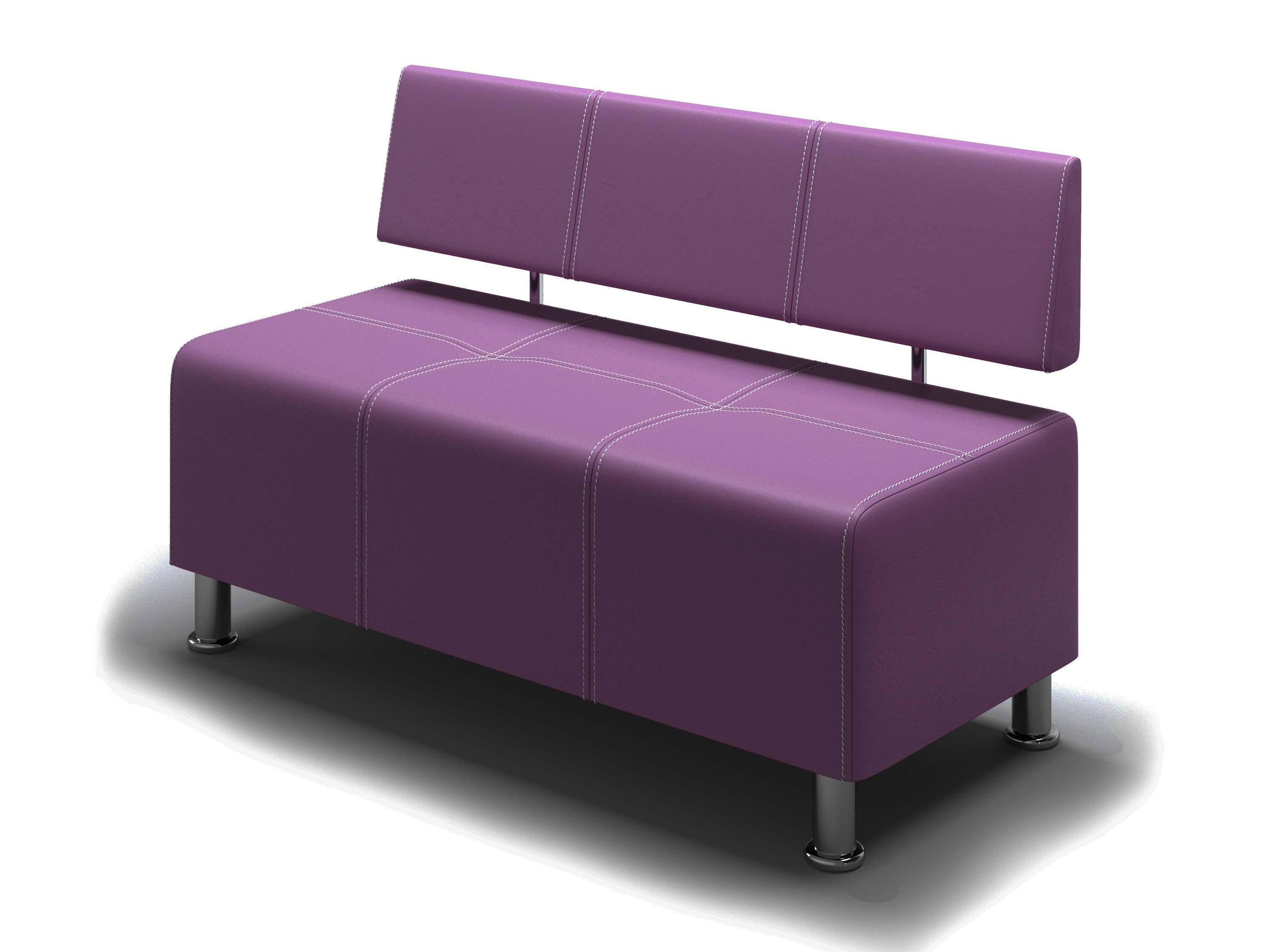 Диван-крісло прямий офісний BNB Joker 120 см Фіолетовий