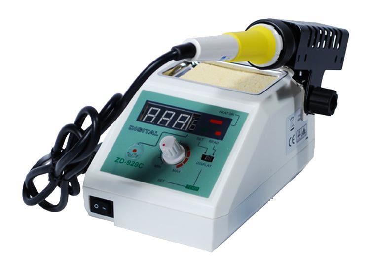 Паяльная станция контактная Zhongdi ZD-929C 48W с регулировкой температуры и дисплеем Белый (168-31-40-026)
