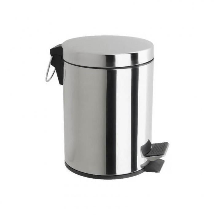 Ведро для мусора Frap F701 с педалью 3 л Хром (1641486344)
