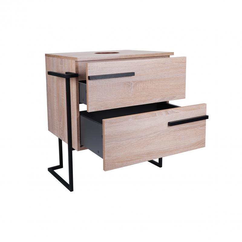 Тумба підлогова Qtap Taurus зі стільницею 600х616х437 мм Whitish oak (QT2480TNT603WO)