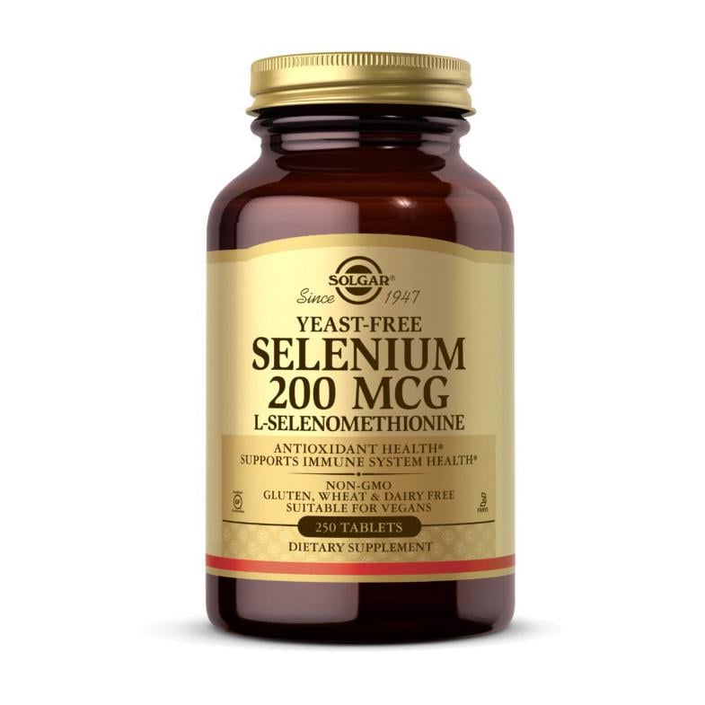 Селен без дрожжей Solgar Selenium 200 мкг 250 табл.