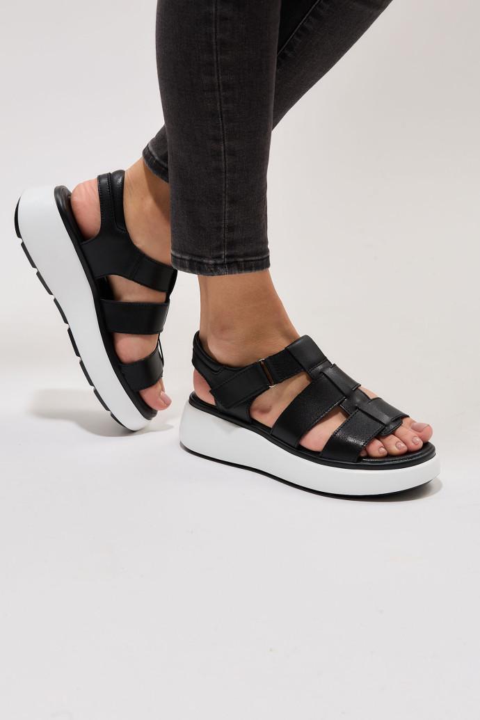 Босоножки женские ALLSY кожаные р. 39 Черный (195211) - фото 5 Босоножки женские ALLSY кожаные р. 39 Черный (195211) - фото 5