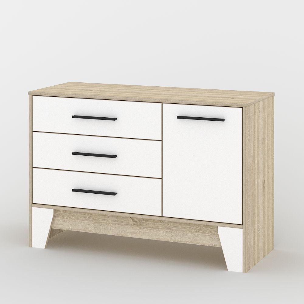 Комод Тиса Мебель 107 Дуб сонома/Белый (619cfd48e019510df16be202) Комод Тиса Мебель 107 Дуб сонома/Белый (619cfd48e019510df16be202)