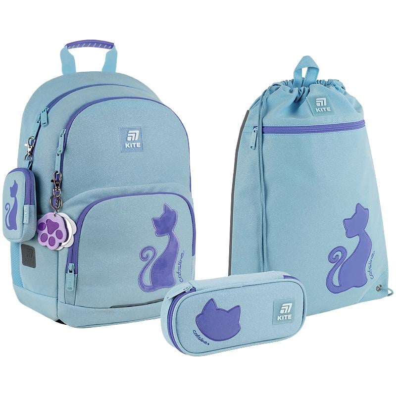 Школьный набор KITE Education Catsline SET_K25-585M-1 рюкзак/пенал/сумка
