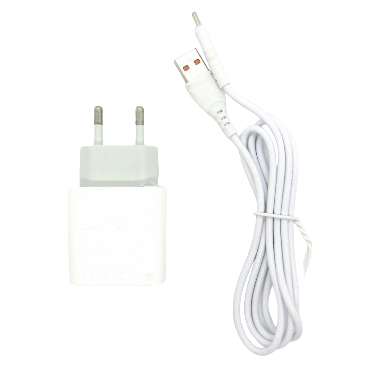 Зарядное устройство для Denmen DC03T с кабелем Type-C USB 2.4A Белый