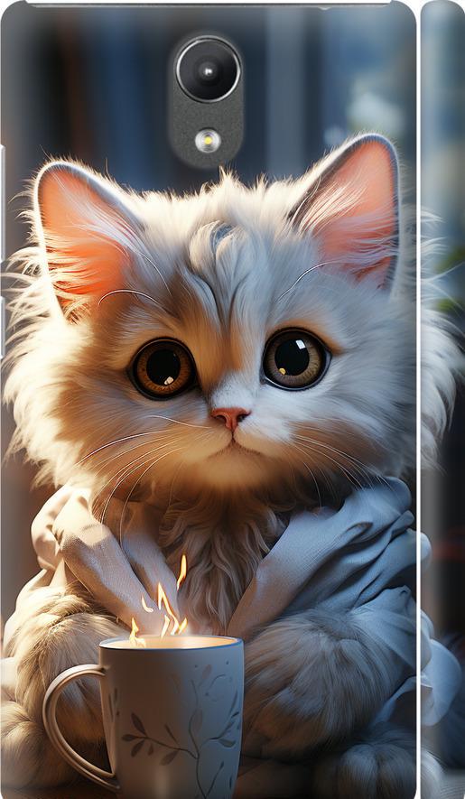 Чехол на Lenovo Phab 2 White cat (5646m-956-42517)