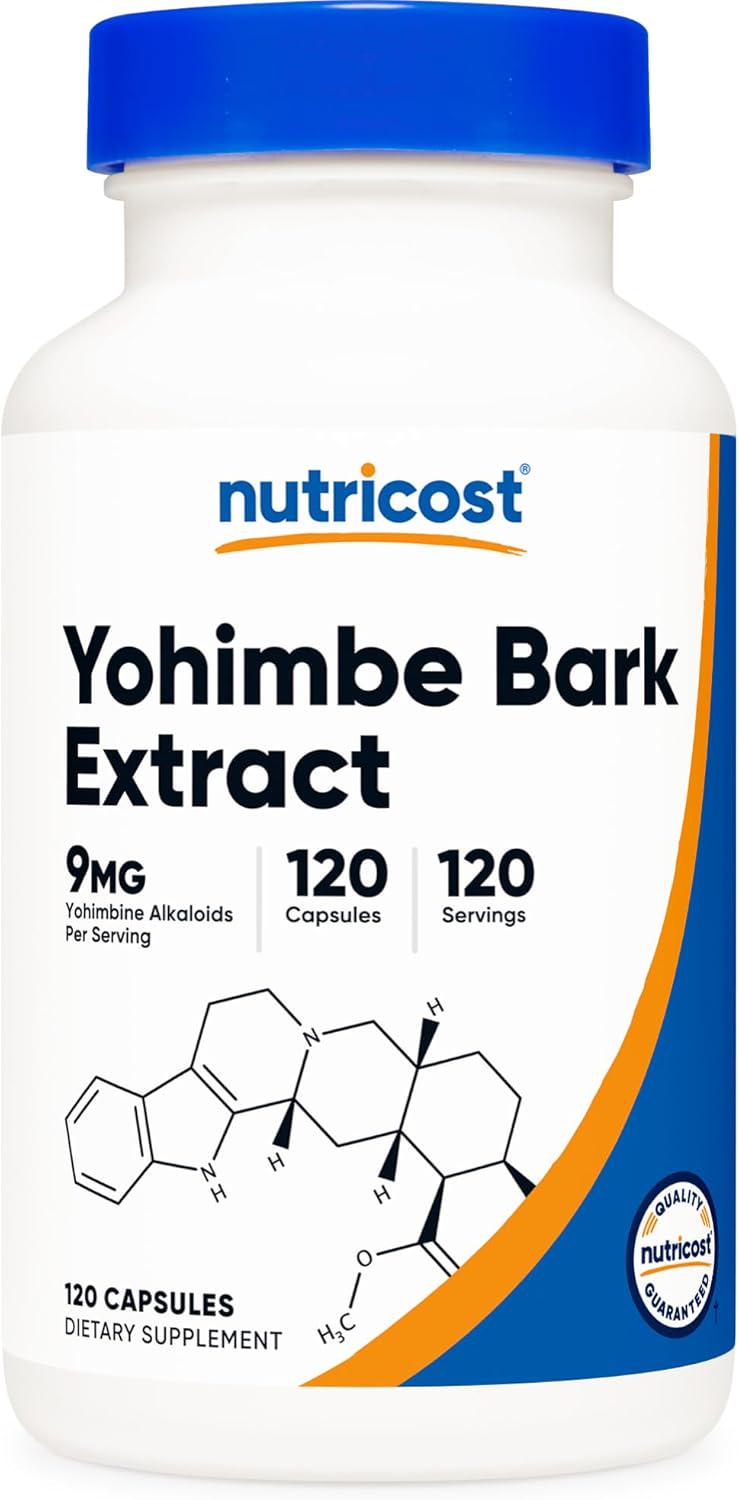 Экстракт коры йохимбэ Nutricost 9 мг 120 кап.