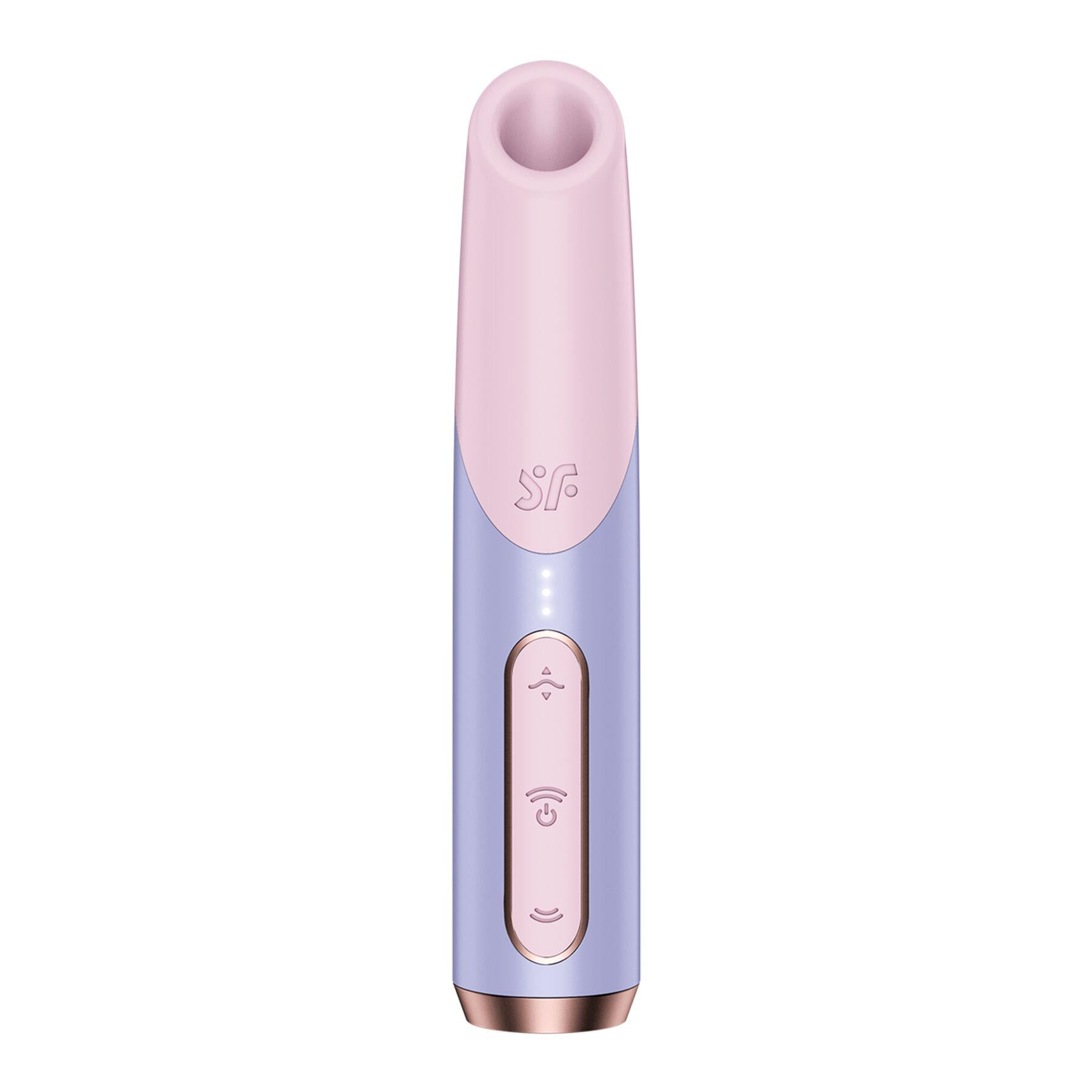 Вакуумный стимулятор Satisfyer Bold Kiss Violet магнитная технология 3D Air Pulse 30 режимов работы