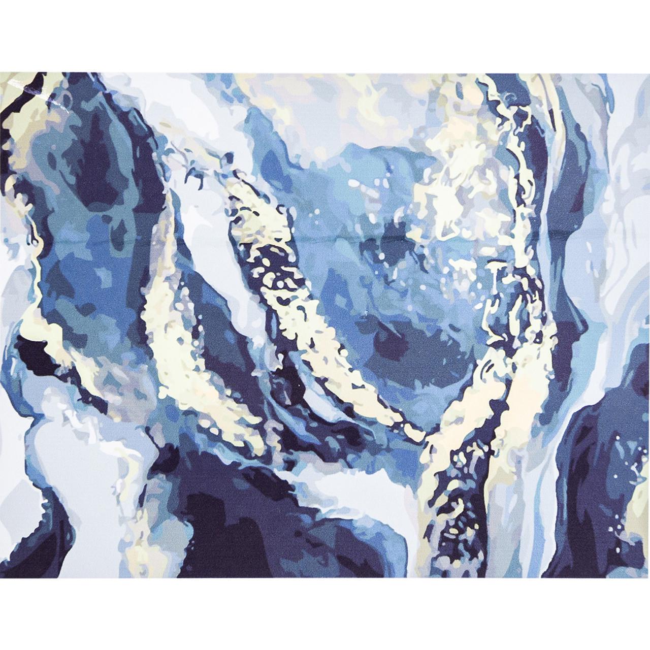 Картина за номерами Strateg Преміум Gray gold and white з лаком 40х50 см (SY6389)