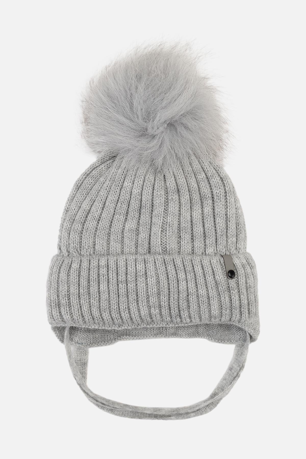 Шапка для мальчика 42-44 см Серый (ЦБ-00263345)