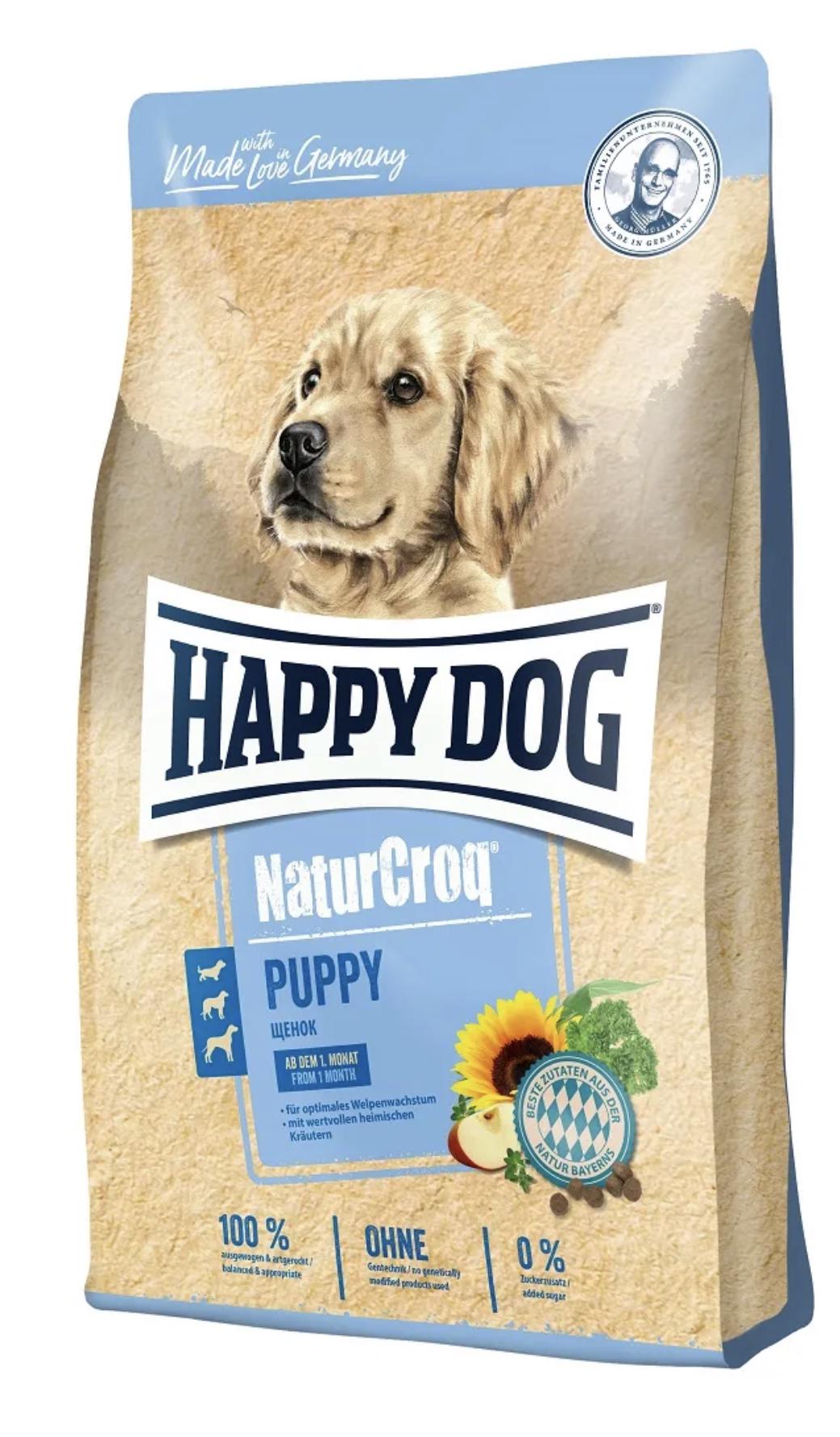 Корм для цуценят всіх порід Happy Dog NaturCroq Puppy сухий 4 кг (60515)
