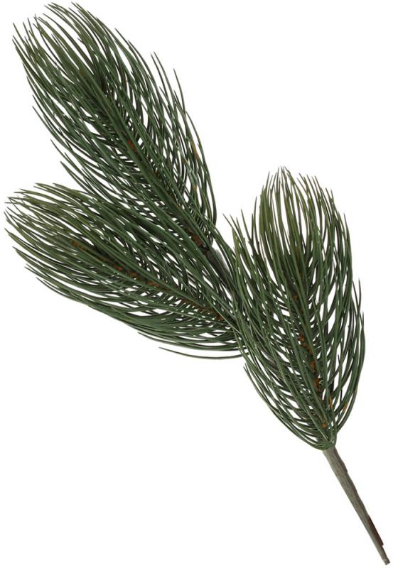 Ветка из искусственной хвои декоративная Канадская маленькая на 3 веточки 55 см (BD-UT1-131)