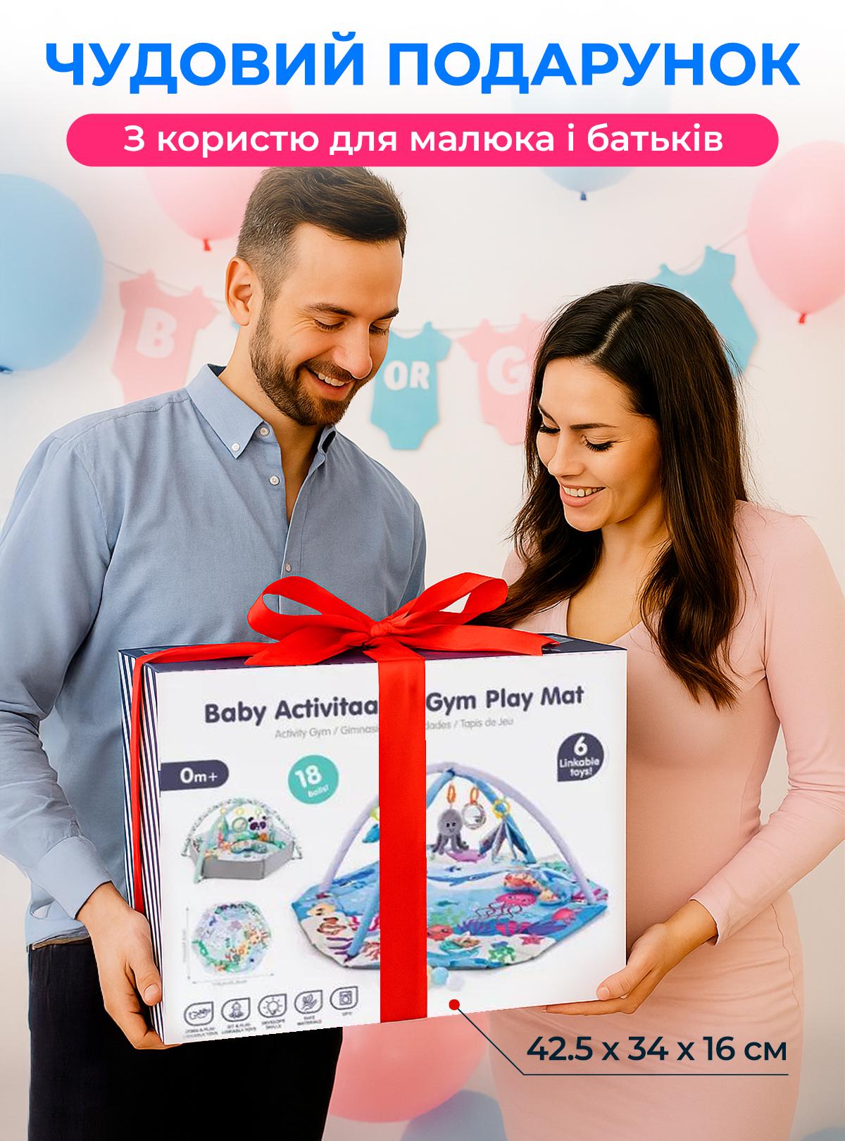 Развивающий коврик интерактивный DobraMama Синий (73699) - фото 7