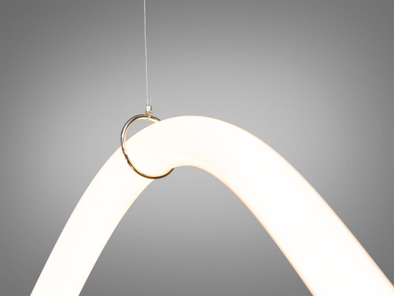 Люстра подвесная с гибким неоном 28 W 275 см Черный (SY9610-2500BK) - фото 3