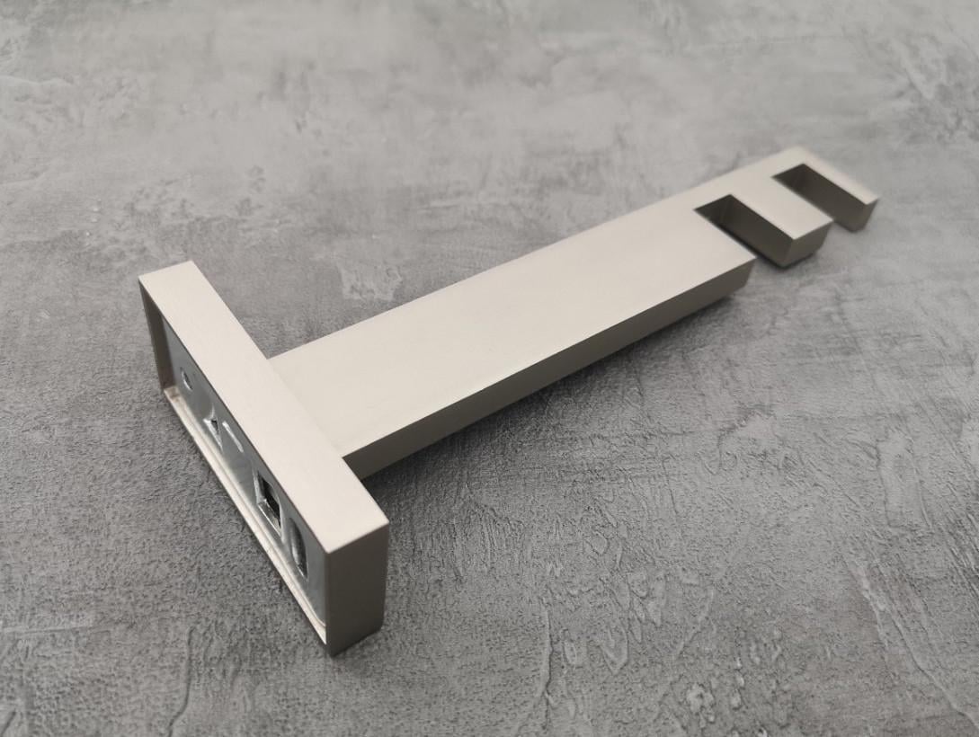 Кронштейн Quadrum Скарлайн подвійний 14-17 см матова сталь - фото 1