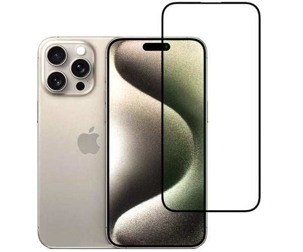 Защитное стекло Full Screen 21D Full Glue для iPhone 16 Pro Black