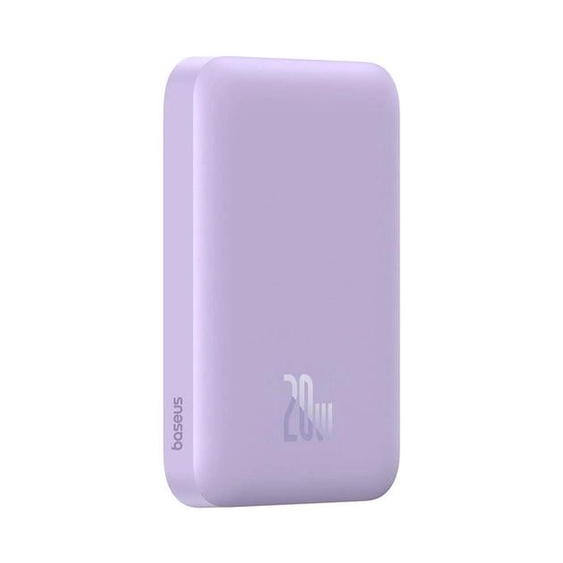 Повербанк Baseus Magnetic Mini 6000 mAh 20 W 2в1 QC3.0+PD3.0 з бездротовою зарядкою Qi 15 W Purple (P10059002513-00) - фото 4