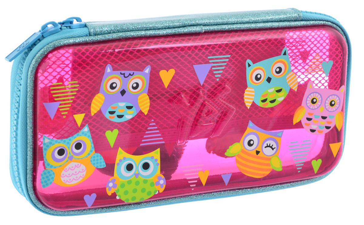 Пенал школьный YES Funny Owls пластиковый 3D (532322)