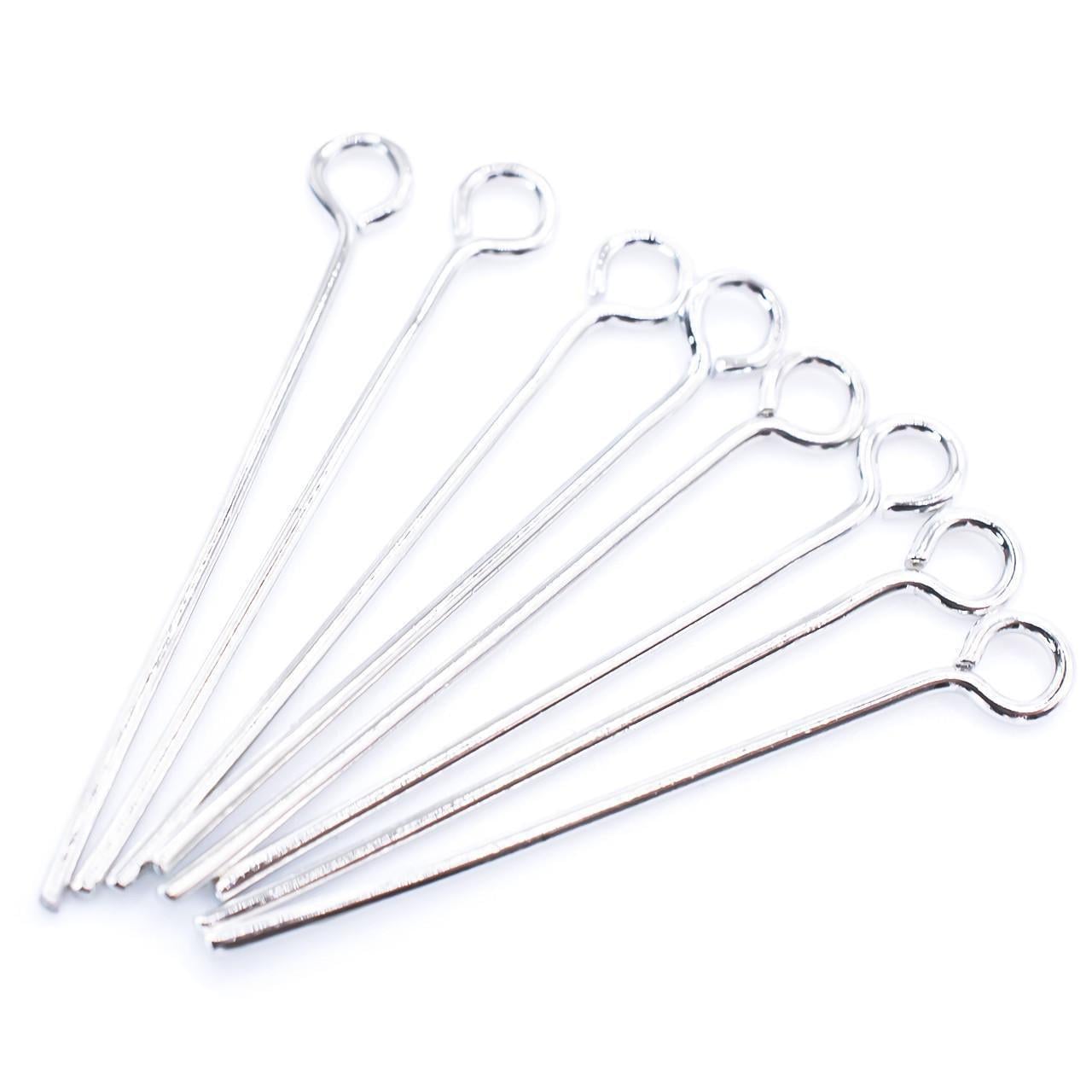 Булавки Пины с петелькой 30х0,7 мм 200 шт. Платиновый (ПИ0030п01)